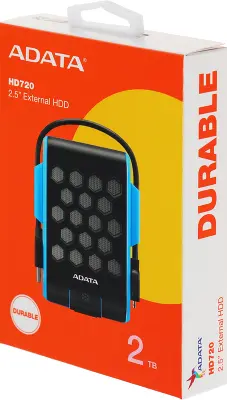 Внешний жесткий диск 2Tb [AHD720-2TU31-CBL] (HDD) ADATA HD720