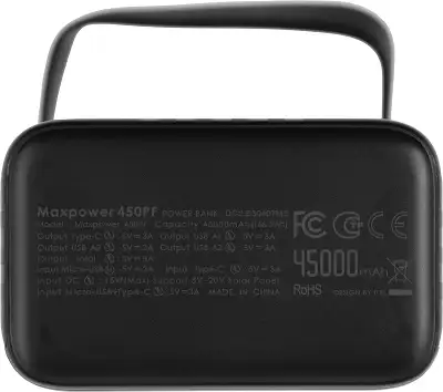 Мобильный аккумулятор Itel Maxpower 450PF 45000mAh 3A 3xUSB-A/USB-C черный