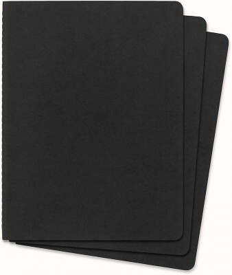 Блокнот Moleskine CAHIER JOURNAL QP322 XLarge 190х250мм обложка картон 120стр. клетка черный (3шт)