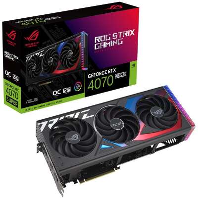 Видеокарта ASUS NVIDIA nVidia GeForce RTX 4070 ROG-STRIX-RTX4070S-O12G-GAMING 12Gb DDR6X PCI-E HDMI, 3DP