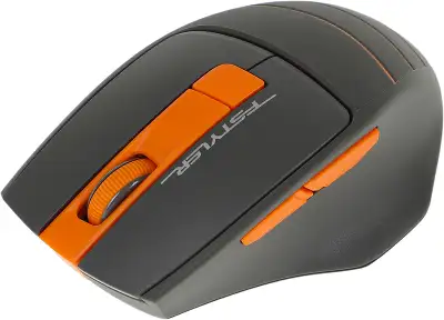 Мышь A4Tech Fstyler FG30S серый/оранжевый оптическая 2000dpi silent беспров. USB 6but (FG30S ORANGE)