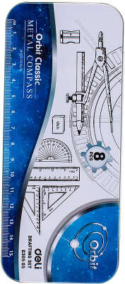 Набор для черчения Deli EG30505 корпус ассорти металл в компл.:8 предметов