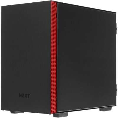 Корпус NZXT H210i, черный/красный, mini-ITX, Без БП (CA-H210I-BR)