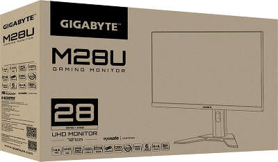 Монитор 28" Gigabyte Gaming M28U IPS UHD HDMI, DP, USB Type-C USB-Hub