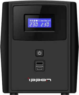 Источник бесперебойного питания Ippon Smart Power Pro II 1600 960Вт 1600ВА черный