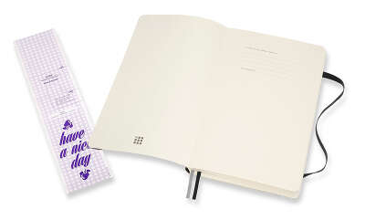 Блокнот Moleskine CLASSIC SOFT EXPENDED QP617EXP Large 130х210мм 400стр. клетка мягкая обложка черный