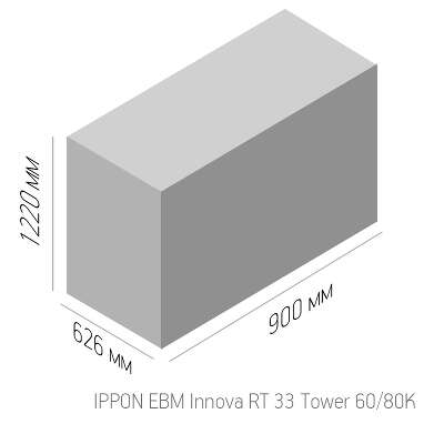 ИБП Ippon Innova RT 33 60K Tower, 60000VA, 60000W (без аккумуляторов)