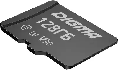 Флеш карта microSDXC 128GB Digma CARD30 V30 + adapter