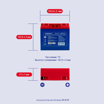 Батарея для ИБП Ippon IP12-17 12В 18Ач