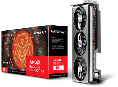 Видеокарта Sapphire AMD Radeon RX 7800 XT NITRO+ GAMING OC 16Gb DDR6 PCI-E 2HDMI, 2DP