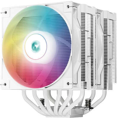 Кулер для процессора DeepCool AG620 DIGITAL WH ARGB, 120 мм, 1950rpm, 29.4 дБА, 260 Вт, 4-pin PWM, Al+Cu, ARGB