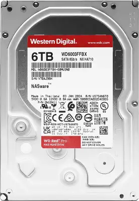 Жесткий диск WD SATA-III 6Tb WD6003FFBX NAS Red Pro (7200rpm) 256Mb 3.5"