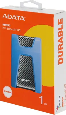 Жесткий диск A-Data USB 3.0 1Tb AHD650-1TU31-CBL HD650 DashDrive Durable 2.5" синий