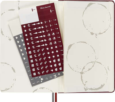 Блокнот Moleskine PASSION WINE PASWINE Large 130х210мм 400стр. подар.кор. винный