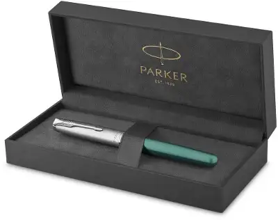 Ручка перьев. Parker Sonnet Essentials SB F545 (CW2169362) LaqGreen CT F сталь нержавеющая подар.кор.