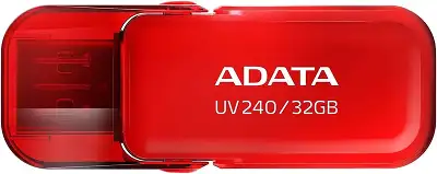 Флеш Диск A-Data 32Gb UV240 AUV240-32G-RRD USB2.0 красный