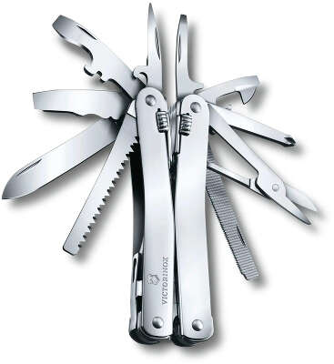 Мультитул Victorinox SwissTool Spirit X (3.0224.L) 105мм 24функц. чехол кожаный серебристый карт.коробка