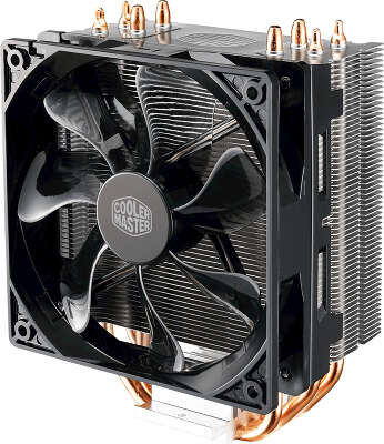 Устройство охлаждения(кулер) Cooler Master Hyper 212 LED Soc-AM4/1151/1200/2066 черный 4-pin 9-31dB Al+Cu 130W 634gr Ret (RR-212L-16PR-R1)