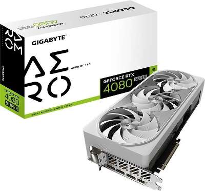 Видеокарта GIGABYTE NVIDIA nVidia GeForce RTX 4080 Super SUPER AERO OC 16Gb DDR6X PCI-E HDMI, 3DP