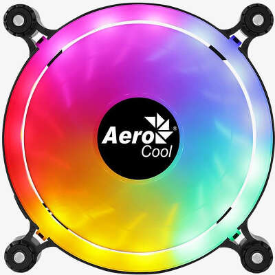 Вентилятор AeroCool Spectro 12, 120 мм, 1000rpm, 19.6 дБ, 4-pin Molex, 1шт, RGB