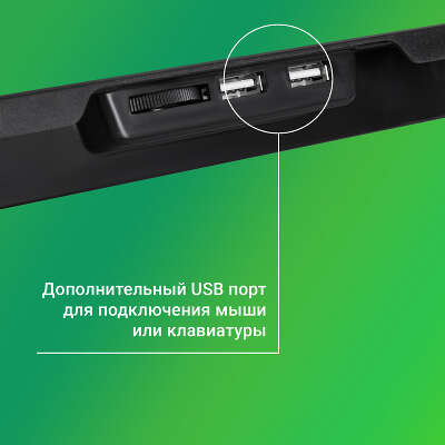 Подставка для ноутбука Digma D-NCP180-5 18"415x295x25мм 2xUSB 5x 79/150ммFAN 850г черный