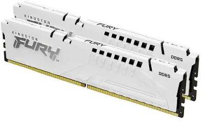 Набор памяти DDR5 DIMM 2x32Gb DDR5600 Kingston FURY Beast White (KF556C40BWK2-64)