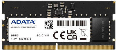 Модуль памяти DDR5 SODIMM 8Gb DDR4800 ADATA (AD5S48008G-S)