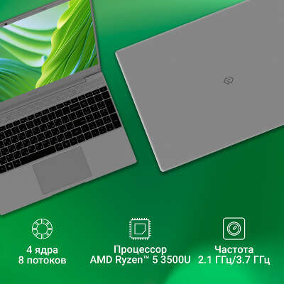 Ноутбук Digma EVE 15 C423 15.6" FHD IPS R5 3500U/8/512Gb SSD/W11Pro серый