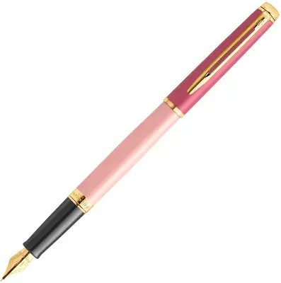 Ручка перьев. Waterman Hemisphere Colour Blocking (2179896) Pink GT сталь нержавеющая/позолота F подар.кор.