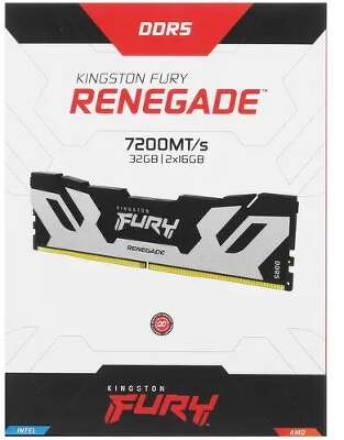 Набор памяти DDR5 DIMM Гб DDR7200 Kingston FURY Renegade Silver (KF572C38RSK2-32)