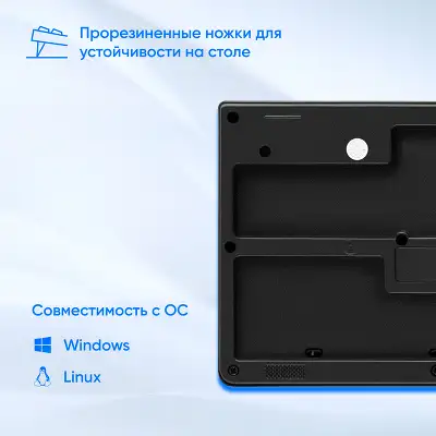 Клавиатура Оклик 100M HW3 черный USB (654570)