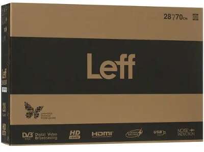 Телевизор 28" Leff 28H250T HD HDMIx3, USBx2