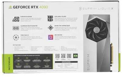 Видеокарта MSI NVIDIA nVidia GeForce RTX 4090 SUPRIM LIQUID X 24Gb DDR6X PCI-E HDMI, 3DP