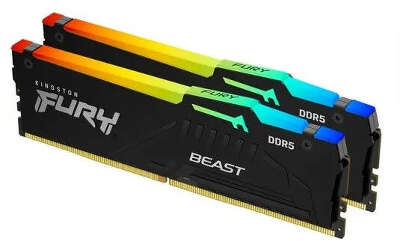 Модуль памяти DDR5 DIMM 2x16Gb DDR6000 Kingston FURY Beast RGB EXPO (KF560C36BBEAK2-32)