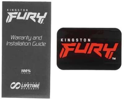 Модуль памяти DDR5 DIMM 8Gb DDR5200 Kingston Fury Beast Black RGB (KF552C36BBEA-8)