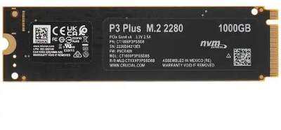 Твердотельный накопитель M.2 NVMe 1Tb Crucial P3 Plus [CT1000P3PSSD8] (SSD)