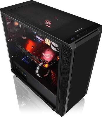 Корпус Thermaltake Versa J25 TG, черный, ATX, Без БП (CA-1L8-00M1WN-00)