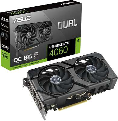 Видеокарта ASUS NVIDIA nVidia GeForce RTX 4060 DUAL EVO OC 8Gb DDR6 PCI-E HDMI, 3DP