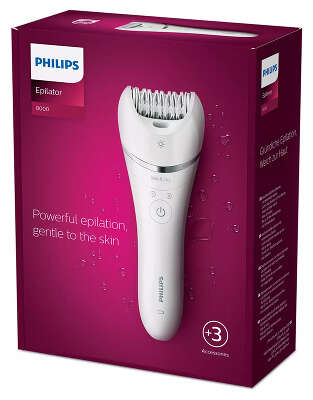 Эпилятор Philips BRE700/00 скор.:2 насад.:3 от аккум. белый