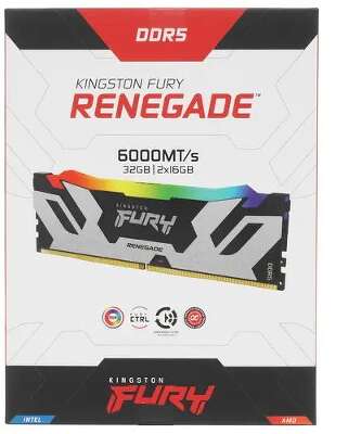 Набор памяти DDR5 SODIMM 2x16Gb DDR6000 Kingston FURY Renegade RGB (KF560C32RSAK2-32)