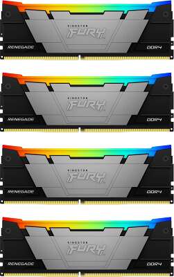 Набор памяти DDR4 DIMM 4x8Gb DDR3200 Kingston FURY Renegade RGB (KF432C16RB2AK4/32)