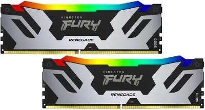 Набор памяти DDR5 DIMM Гб DDR7200 Kingston FURY Renegade Silver RGB (KF572C38RSAK2-32)