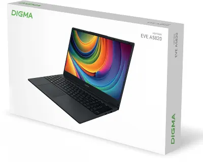 Ноутбук Digma EVE A5820 15.6" FHD IPS R3 3200U/8/256Gb SSD/W11Pro черный