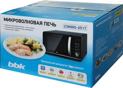 Микроволновая Печь BBK 23MWG-851T/B 23л. 800Вт черный