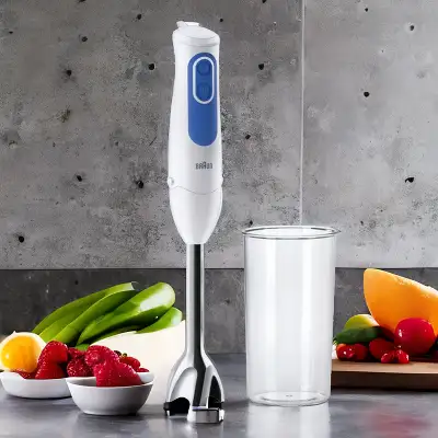 Блендер погружной Braun MQ3000 SMOOTHIE + 700Вт белый