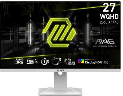 Монитор 27" MSI MAG 274QRFW IPS WQHD HDMI, DP белый