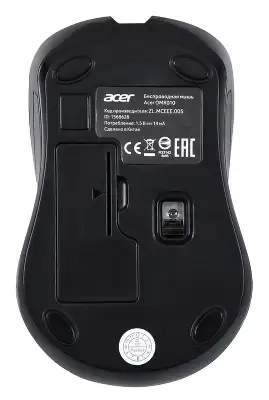 Мышь Acer OMR010 черный оптическая 1200dpi беспров. USB 3but (ZL.MCEEE.005)