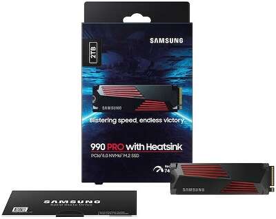 Твердотельный накопитель M.2 NVMe 2Tb Samsung 990 Pro [MZ-V9P2T0CW] (SSD)