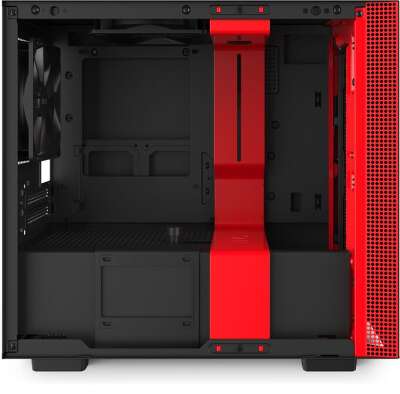 Корпус NZXT H210i, черный/красный, mini-ITX, Без БП (CA-H210I-BR)