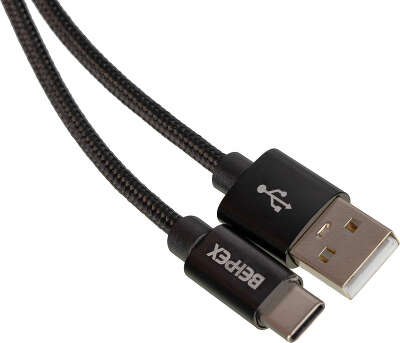 Кабель USB (m)-USB Type-C (m) 1м черный